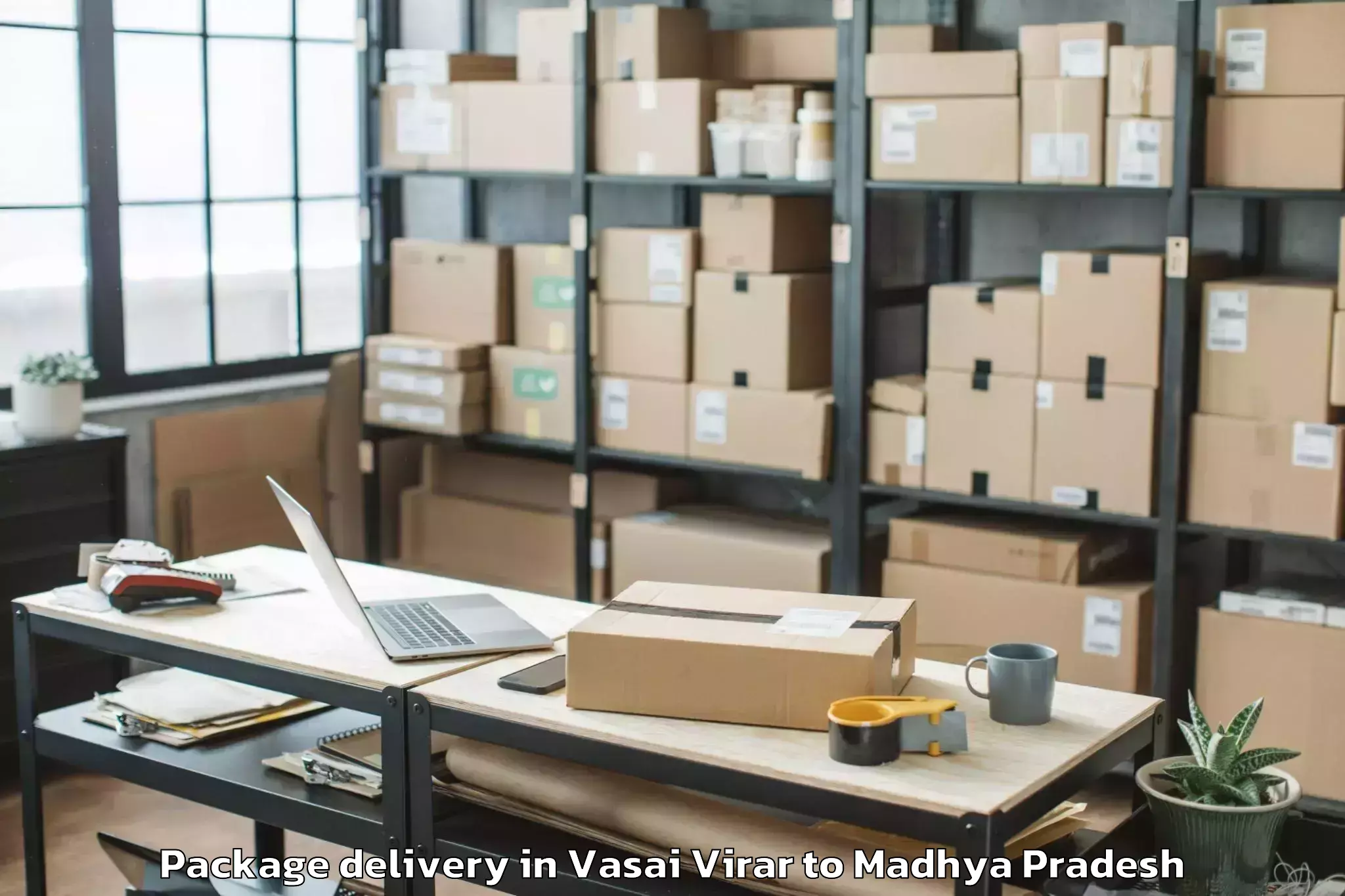 Easy Vasai Virar to Chanderi Package Delivery Booking